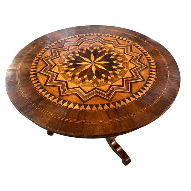 Antique Italian Sorrento Side Table, 1800s For Sale - Image 9 of 16