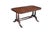 Hepplewhite 1940s Imperial Duncan Phyfe Regency Mahogany Tooled Leather Coffee Cocktail Table For Sale - Image 3 of 18