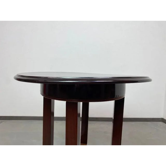 Brown Art Nouveau Coffee Table, 1890s For Sale - Image 8 of 10