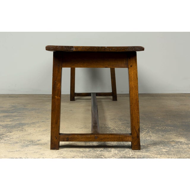 Early 19th Century French Provincial Walnut Farmhouse Refectory Table For Sale - Image 14 of 18