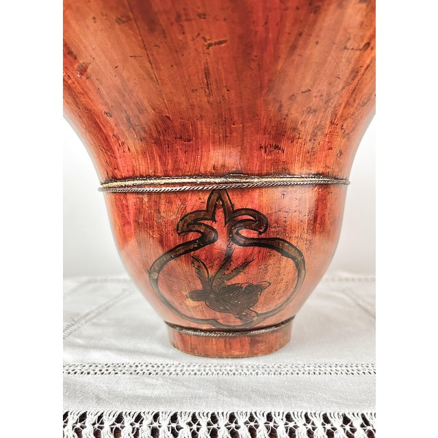 An exceptional 19th-century Chinese ceremonial winged bowl of multi-stave elmwood (Yumu) construction. Originating from...