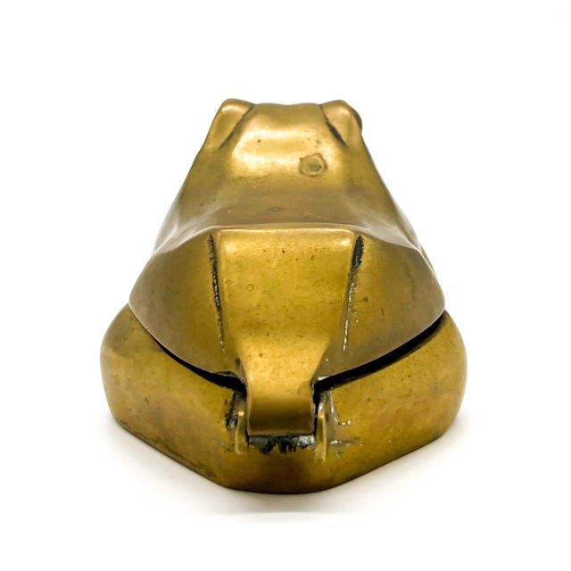 Vintage Brass Frog Trinket Box – Hollywood Regency / Whimsical For Sale - Image 12 of 12