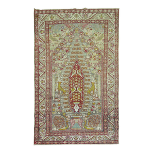 Zabihi Collection Animal Motif Turkish Pictorial Rug