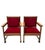 Art Deco Lounge Chairs in Oak and Velvet by Architect Schubad, 1920s, Set of 2 For Sale - Image 12 of 16