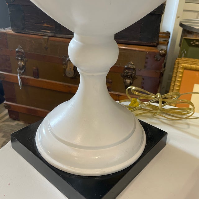 Metal 1980s Metal Urn Table Lamps - a Pair For Sale - Image 7 of 9