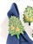 English Vintage Cloisonné Christmas Tree Napkin Rings With Golden Pears, Set of 4 For Sale - Image 3 of 9