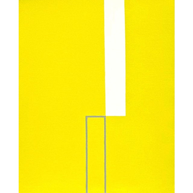 "Ascent" Contemporary Minimalist Geometric Oil Painting by Shyun Song For Sale
