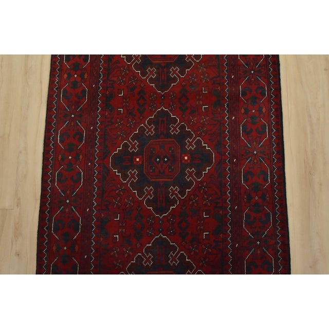 2020s Turkmen Runner 2’8” X 15’7” Red Wool Tribal Hand-Knotted Oriental Rug For Sale - Image 5 of 13