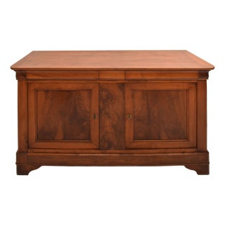 Large Antique French Louis Philippe Walnut Cupboard, 19th Century For Sale