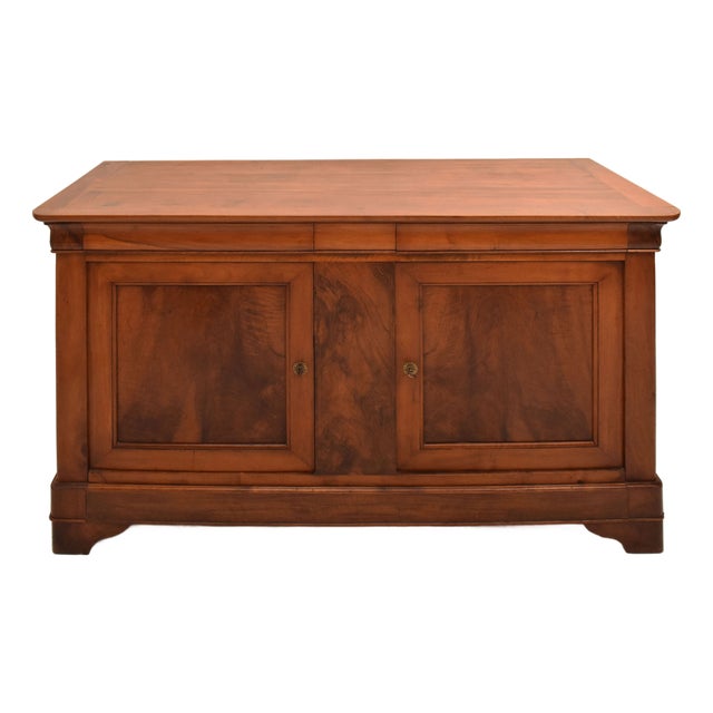 Large Antique French Louis Philippe Walnut Cupboard, 19th Century For Sale