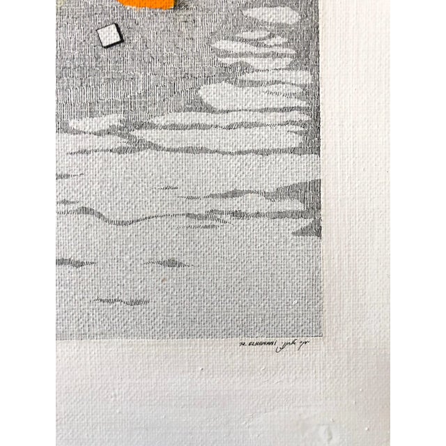 Jacob Elhanani Abstract Landscape Oil Painting, 1972 For Sale - Image 4 of 6