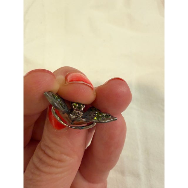 Enchanting antique insect brooch from the late Victorian/early Art Nouveau period (circa 1890–1900). This exquisite...