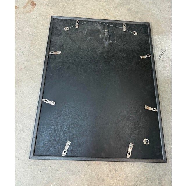 Vintage Asian Needlepoint on Black Silk Hand Made Floral Art Framed 25x19 Excellent condition This vintage Asian...