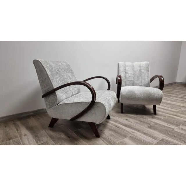 Set of Armchairs by Jindřich Halabala For Sale - Image 3 of 11