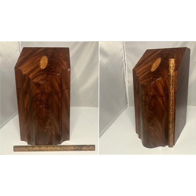 George III Mahogany Knife Box: 18th Century Serpentine Stationery Storage For Sale - Image 10 of 10