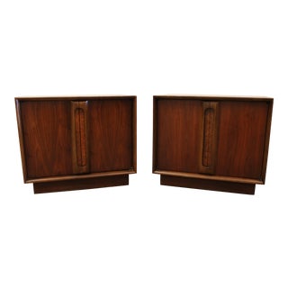 Mid-Century Danish Modern Walnut Nightstand - Pair For Sale