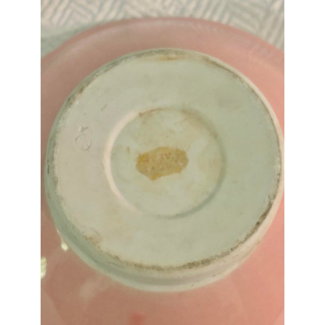 Vintage Japanese Pink Glazed Earthenware Bowl With Textured Suribachi Interior For Sale - Image 12 of 12