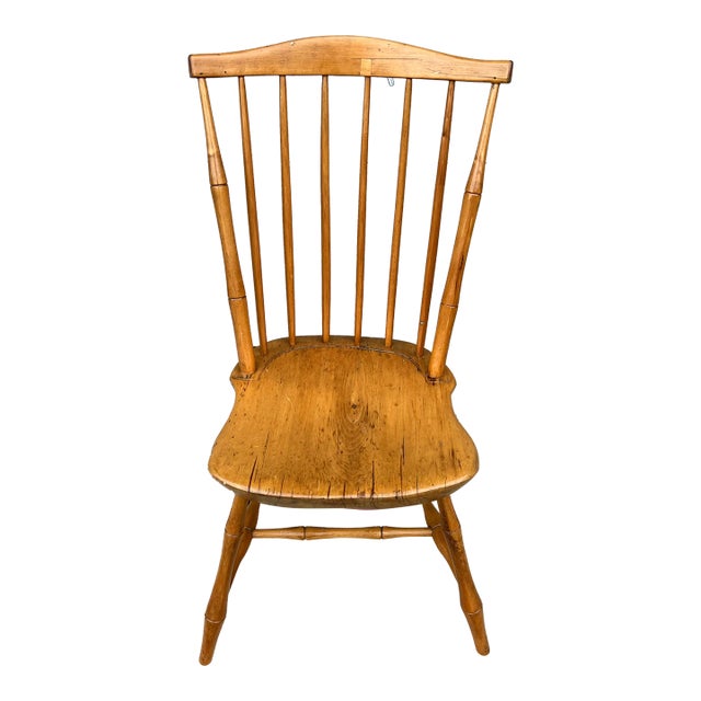 A Antique Fan Back Windsor Side Chair, New England, Circa 1790 For Sale