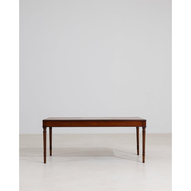 19th Century France Regency Brown Wood Coffee Table For Sale - Image 10 of 10