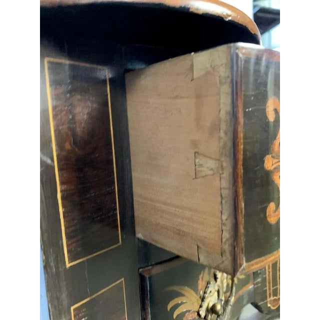 18th Century Dutch Marquetry Lowboy with Stretcher Base For Sale - Image 5 of 8