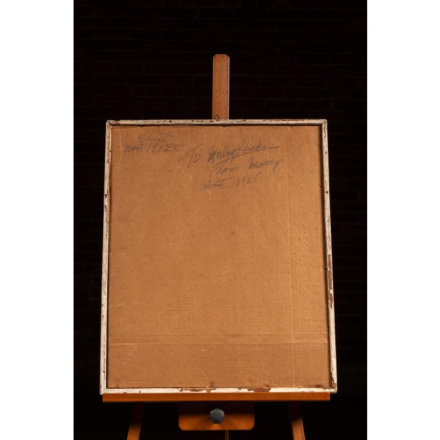 Original c. 1925 watercolor on paper by American artist Margaret Grossenbach (1900–1996), depicting an expressive floral...