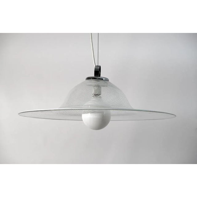Suspension Lamp in Spiral Murano Glass, Italy, 1970s For Sale - Image 7 of 9