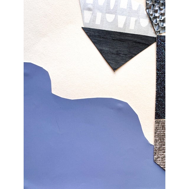 Abstract "Celestial Escapade 1" Original Mixed-Media Collage on Paper by Zac Woodiel For Sale - Image 3 of 10