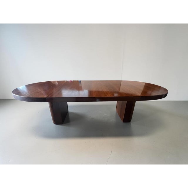 Mid-Century Modern Extendable Dining Table in Walnut, 1970s For Sale - Image 9 of 15
