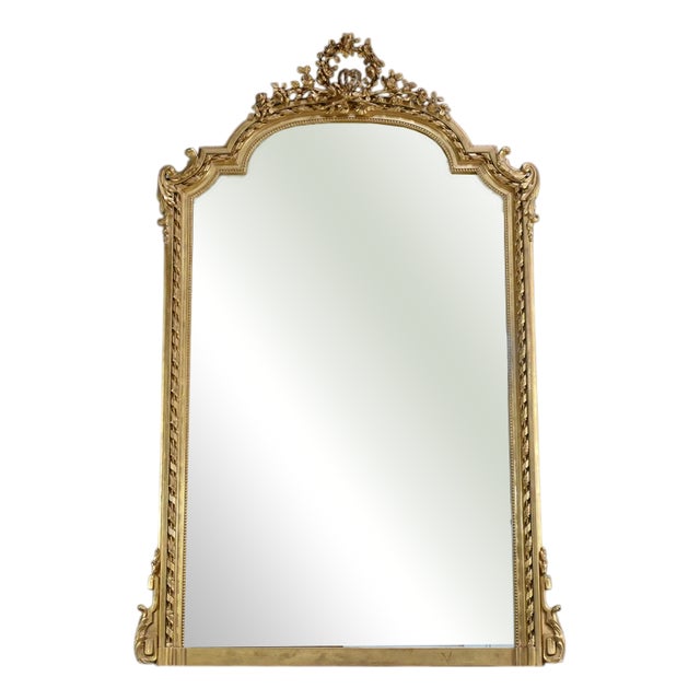Mid-19th Century Louis XVI Golden Mirror For Sale
