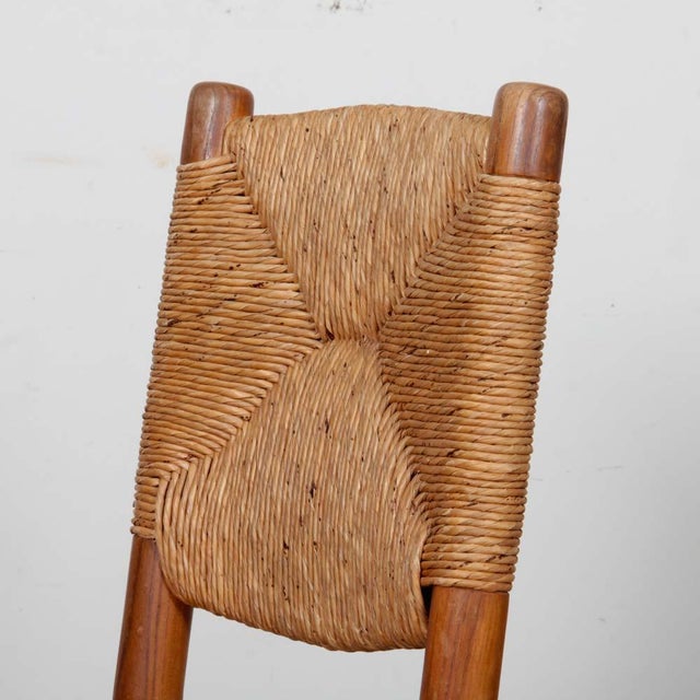 Wood Bauche Model No. 19 Chairs from Charlotte Perriand, 1950s, Set of 6 For Sale - Image 7 of 9
