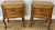Vintage French Louis Style Oak Nightstands, Set of 2 For Sale - Image 12 of 12