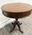 Jacobean Vintage Imperial Furniture All Mahogany Drum Table End Table Lamp Table For Sale - Image 3 of 13