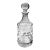 Mid 20th Century Mid-Century Modern Cut Lead Crystal Decanter For Sale