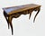 Early 20th Century Antique Louis XV Style Inlaid Walnut/Kingwood/Mahagony and Maple Parquetry Featuring Ornate Carvings, Cabriole Legs and Center Figural Carvings For Sale - Image 5 of 9
