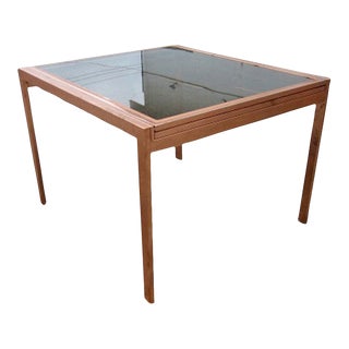 Vintage Milo Baughman Style Extension Dining Table For Sale