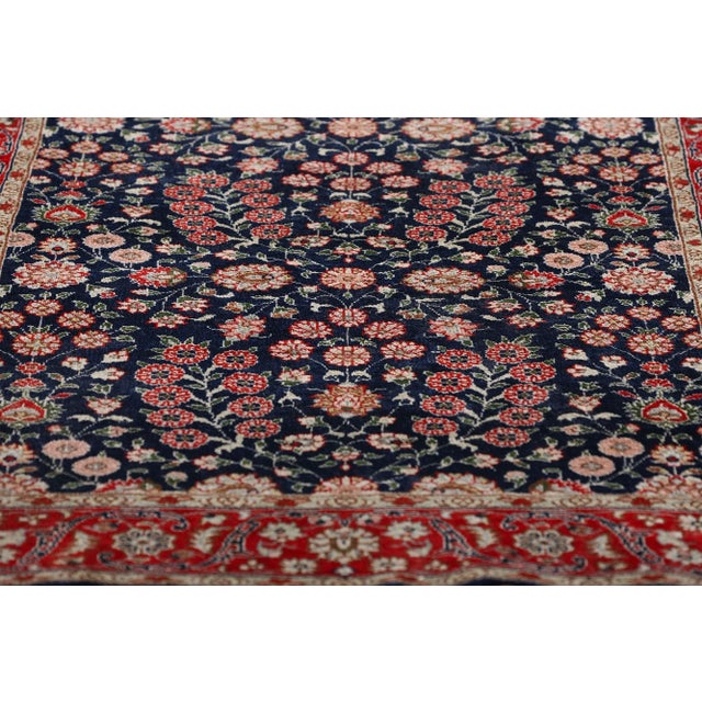 Mid 20th Century Vintage Turkish Silk Hereke Rug, 02'01 X 03'00 For Sale - Image 5 of 11