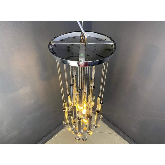 Vintage Chandelier from Gaetano Sciolari, 1970s For Sale - Image 8 of 13