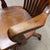 Mid-Century Traditional Taylor Chair Co. Solid Birch Walnut Swivel Banker's Chair For Sale - Image 6 of 14