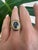 1960s 1960s Vintage Halo Ring, 18k Yellow Gold, Certified No-Heat Ceylon Sapphire 2cts For Sale - Image 5 of 6