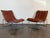 Mid-Century Modern Vintage 1970's Cognac Leather Swedish Lounge Chairs For Sale - Image 3 of 15