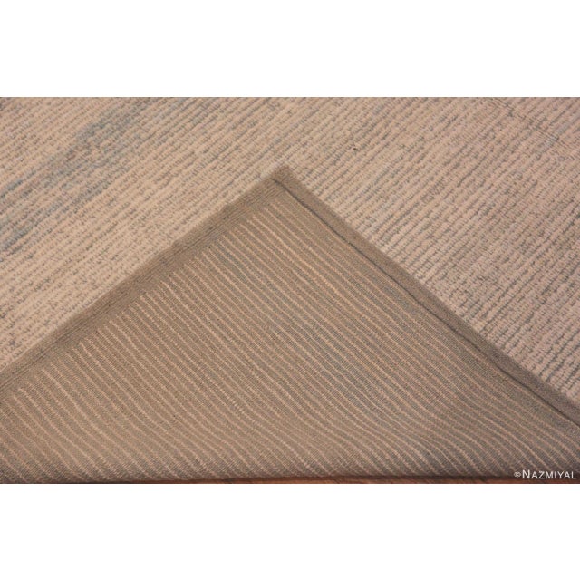 Nazmiyal Collection Subtle Hues Decorative Contemporary Handmade Area Rug For Sale In New York - Image 6 of 6