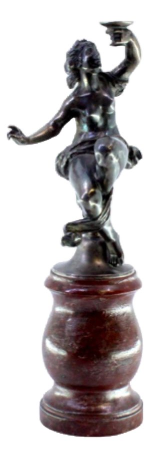 Silver Statue of Female Figure