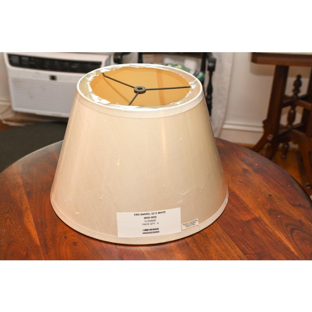 English New Restoration Hardware English Barrel Lampshade New in Plastic For Sale - Image 3 of 4
