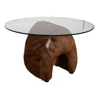 Fell Glass Coffee Table in Brown from Bretz For Sale