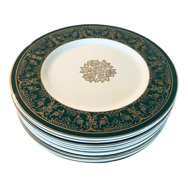 Antique Myott Son and Co. LTD Dinner Plates, Made in England- Set of 10 For Sale