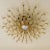 Gold Crystal and Gilded Brass Ceiling Light by Oscar Torlasco for Stilkronen, 1970s For Sale - Image 8 of 11