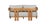 Modern Paradiso Outdoor Solid Teak Wood Love Seat - Gray Fabric For Sale - Image 3 of 10