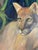 Vintage Panther Oil on Canvas For Sale - Image 4 of 9