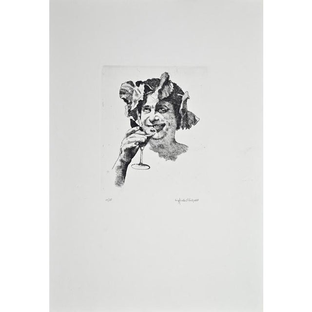 Etching realized by Sigfrido Oliva in 1988. Hand signed and numbered in pencil. Edition of 35. Very good condition. This...