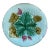 French Majolica Grapes Plate Salins, Circa 1890 For Sale